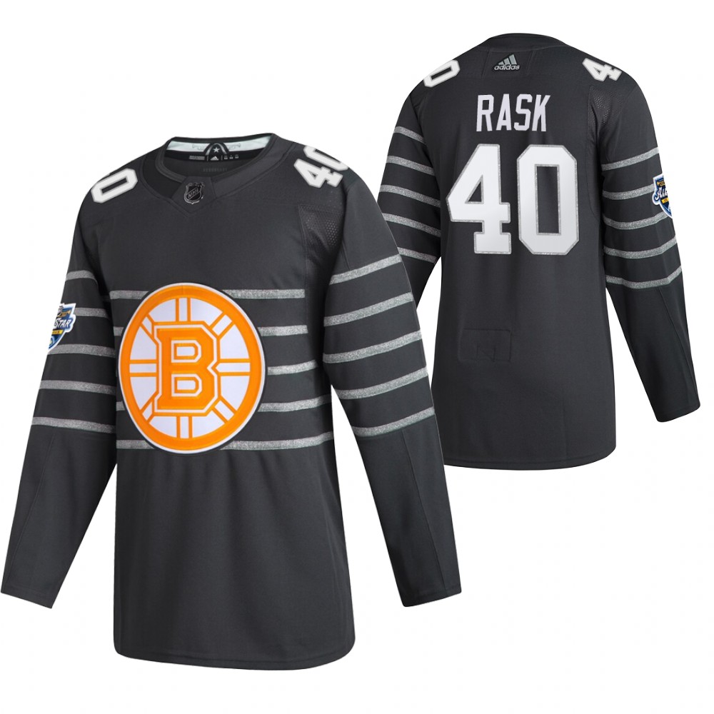 Men's Boston Bruins #40 Tuukka Rask 2020 Grey All Star Stitched NHL Jersey